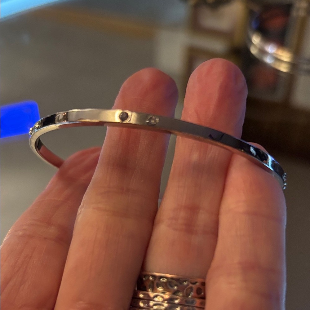 Silver tone  Bangle Bracelet
